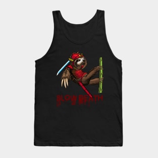 Slow Death Sloth Samurai Digital Art Tank Top